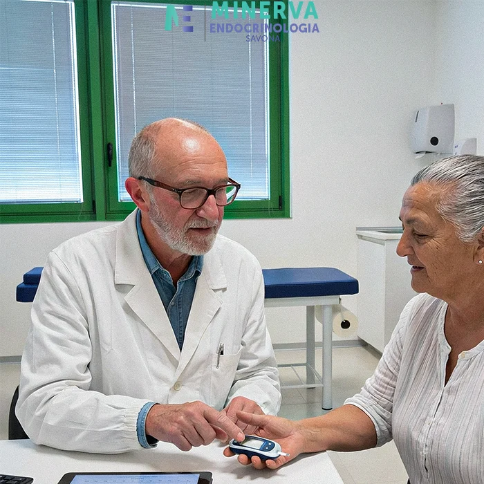 Controllo della glicemia durante la visita diabetologica